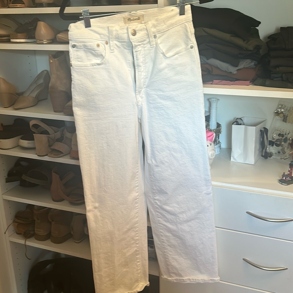 Madewell the perfect vintage wide leg crop Jean size 26